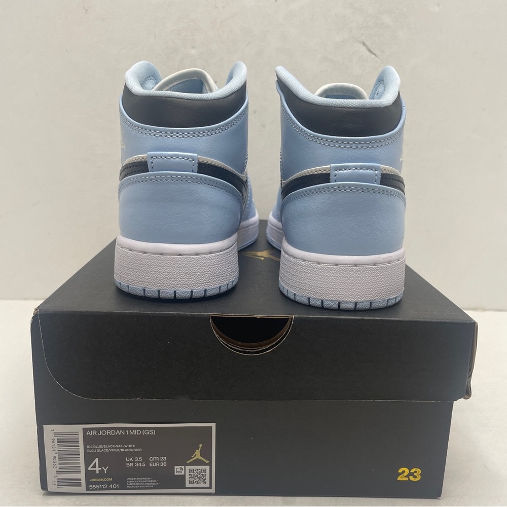 Nike Air Jordan 1 Retro Mid GS “Ice Blue” 2022 - Picture 4 of 4